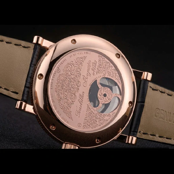 Breguet Classique Complications Rose Gold Case Black Leather Strap new59063