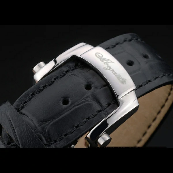 Breguet Classique Complications Stainless Steel Case Black Leather Strap new59065