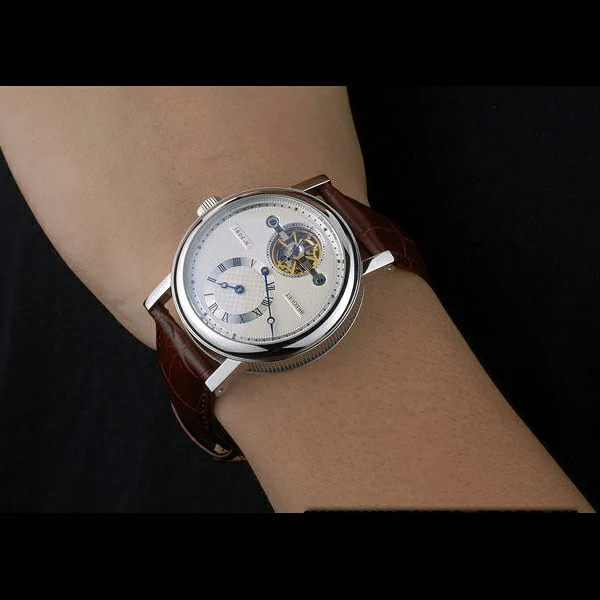 Breguet Classique Complications Stainless Steel Case Brown Leather Strap new59067