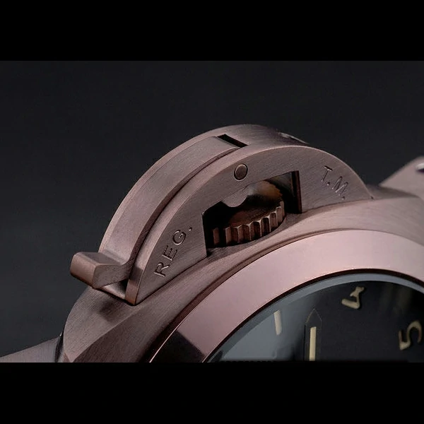 Panerai Luminor Brown Leather Strap Black Dial new59069