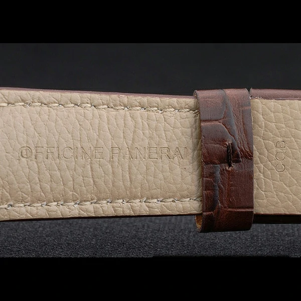 Panerai Luminor Brown Leather Strap Black Dial new59069
