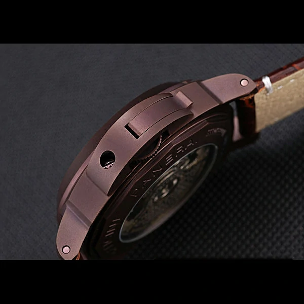 Panerai Luminor Brown Leather Strap Black Dial new59070