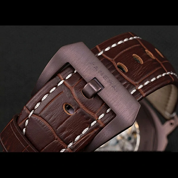 Panerai Luminor Brown Leather Strap Black Dial new59071