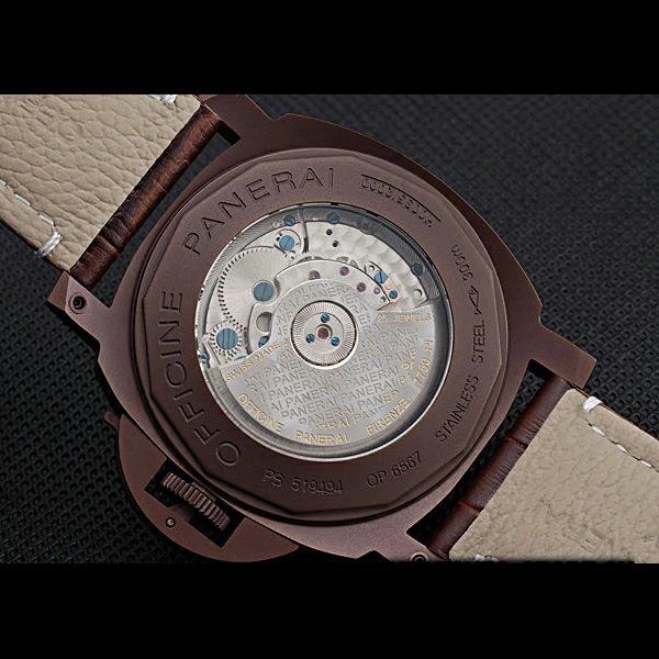 Panerai Luminor Brown Leather Strap Black Dial new59071