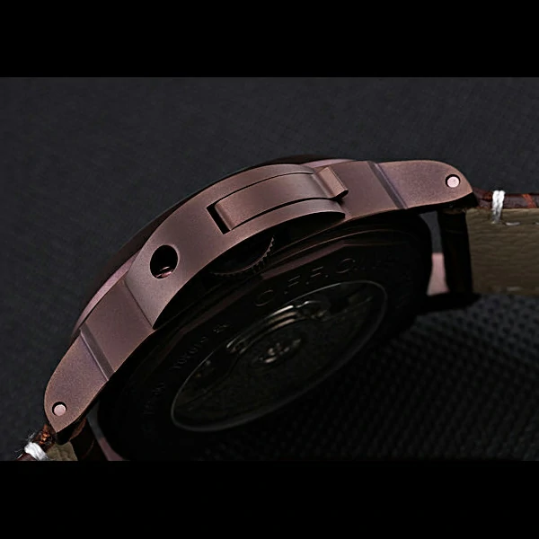 Panerai Luminor Brown Leather Strap Black Dial new59071