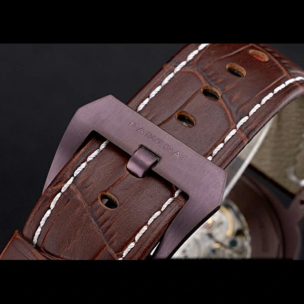 Panerai Luminor Brown Leather Strap Black Dial new59073