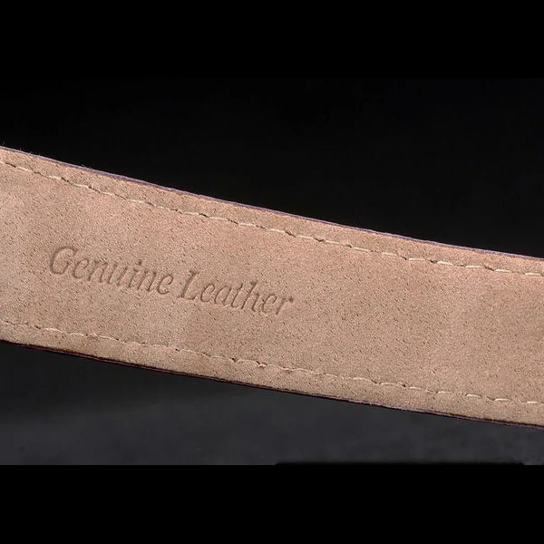 Cartier Ballon Bleu 38mm White Dial Stainless Steel Case Purple Leather Bracelet new59116