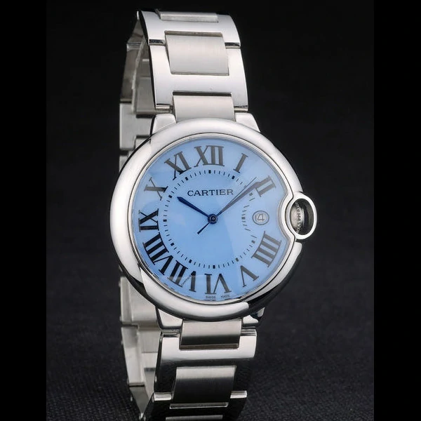 Cartier Ballon Bleu 42mm Blue Dial Stainless Steel Case And Bracelet new59121