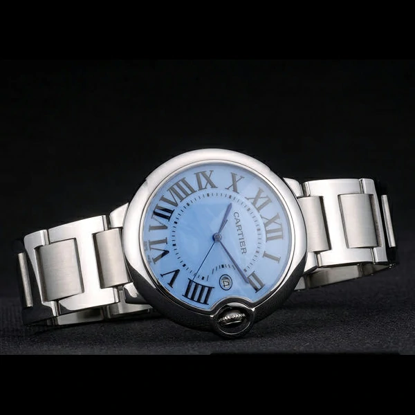 Cartier Ballon Bleu 42mm Blue Dial Stainless Steel Case And Bracelet new59121