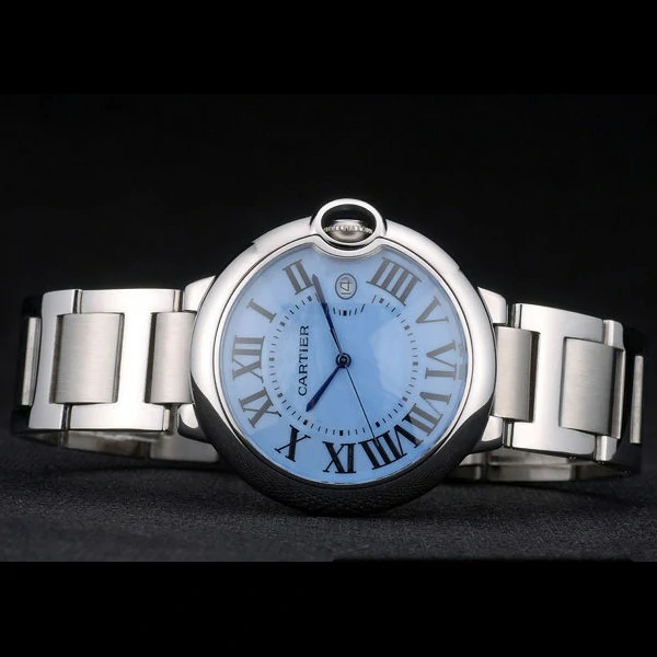 Cartier Ballon Bleu 42mm Blue Dial Stainless Steel Case And Bracelet new59121