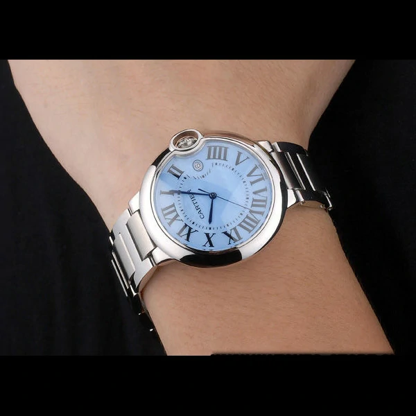 Cartier Ballon Bleu 42mm Blue Dial Stainless Steel Case And Bracelet new59121