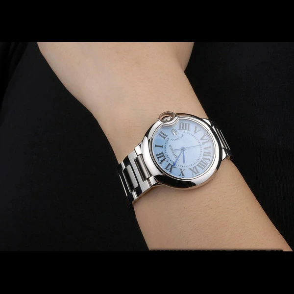 Cartier Ballon Bleu 38mm Blue Dial Stainless Steel Case And Bracelet new59122