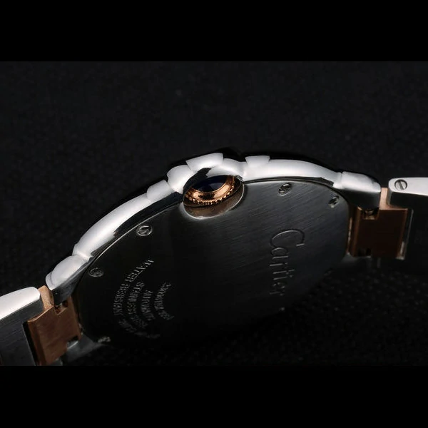 Cartier Ballon Bleu 42mm White Dial Stainless Steel Case Two Tone Rose Gold Bracelet new59123