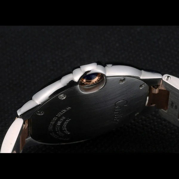 Cartier Ballon Bleu 38mm White Dial Stainless Steel Case Two Tone Rose Gold Bracelet new59124