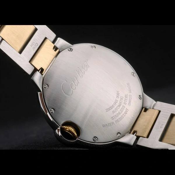 Cartier Ballon Bleu 42mm White Dial Stainless Steel Case Two Tone Gold Bracelet new59125