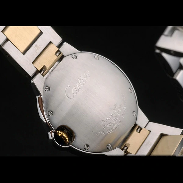 Cartier Ballon Bleu 38mm White Dial Stainless Steel Case Two Tone Gold Bracelet new59126
