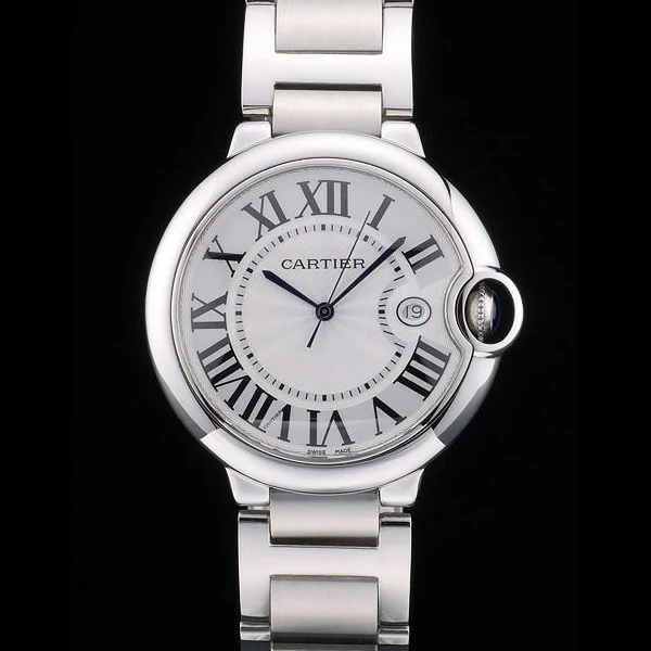 Cartier Ballon Bleu 42mm White Dial Stainless Steel Case And Bracelet new59133