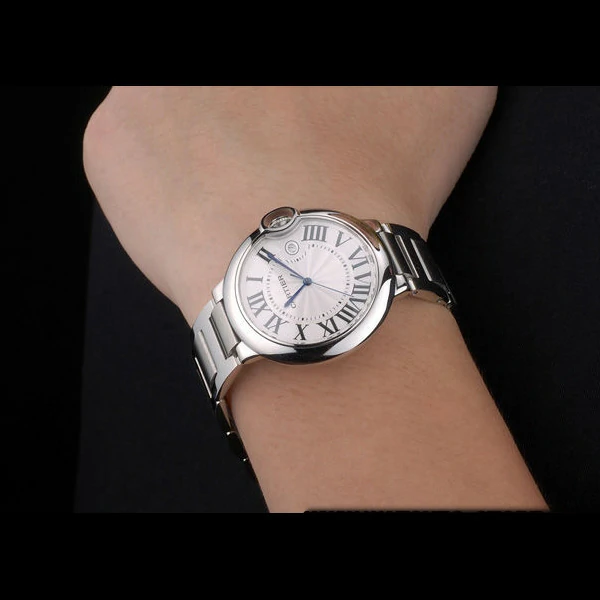 Cartier Ballon Bleu 42mm White Dial Stainless Steel Case And Bracelet new59133