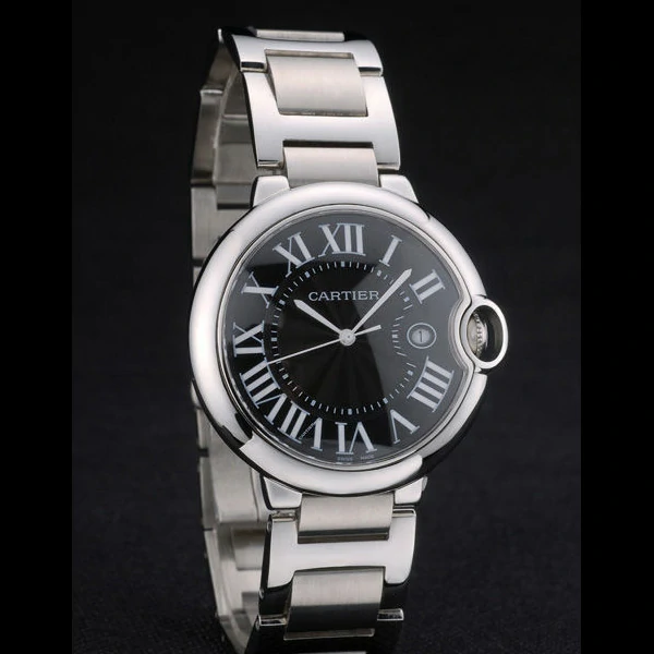 Cartier Ballon Bleu 42mm Black Dial Stainless Steel Case And Bracelet new959137