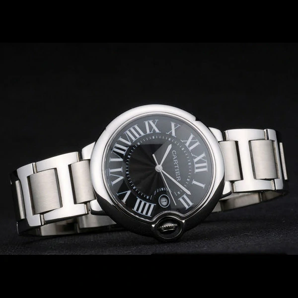 Cartier Ballon Bleu 42mm Black Dial Stainless Steel Case And Bracelet new959137