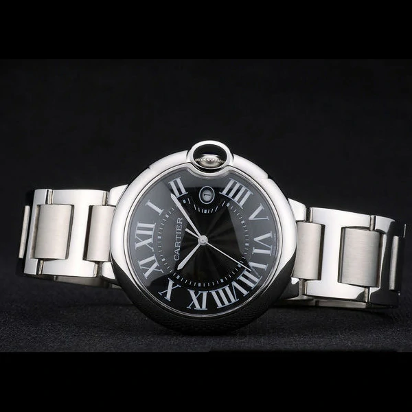 Cartier Ballon Bleu 42mm Black Dial Stainless Steel Case And Bracelet new59137