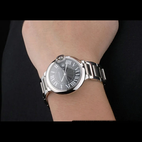 Cartier Ballon Bleu 42mm Black Dial Stainless Steel Case And Bracelet new59137