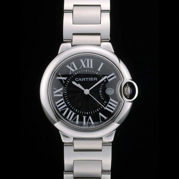 Cartier Ballon Bleu 38mm Black Dial Stainless Steel Case And Bracelet new59138