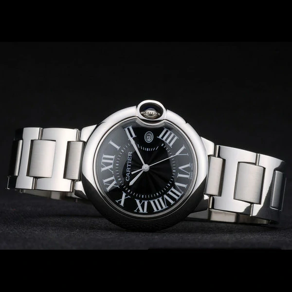 Cartier Ballon Bleu 38mm Black Dial Stainless Steel Case And Bracelet new59138