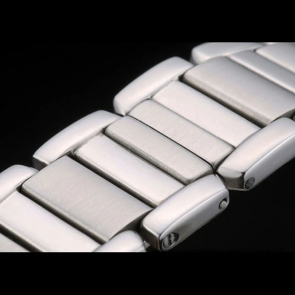 Cartier Tank Anglaise 30mm White Dial Stainless Steel Case And Bracelet new59145