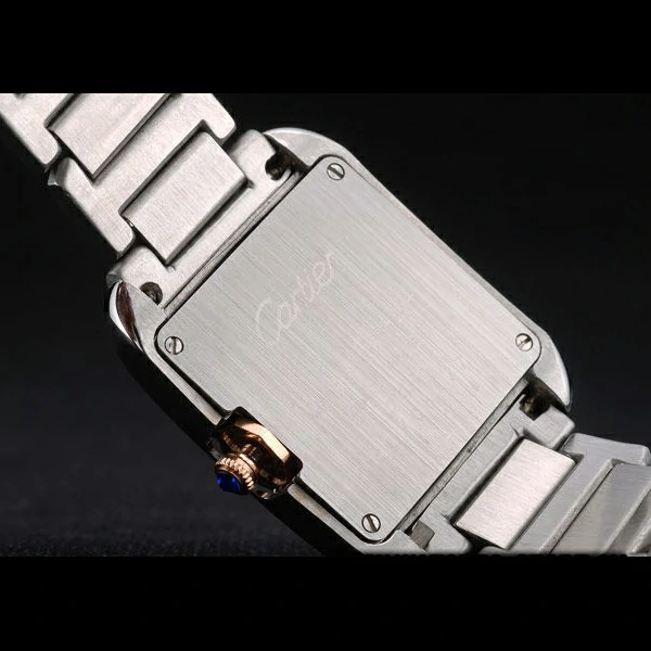 Cartier Tank Anglaise 36mm White Dial Stainless Steel Case Two Tone Bracelet new59150