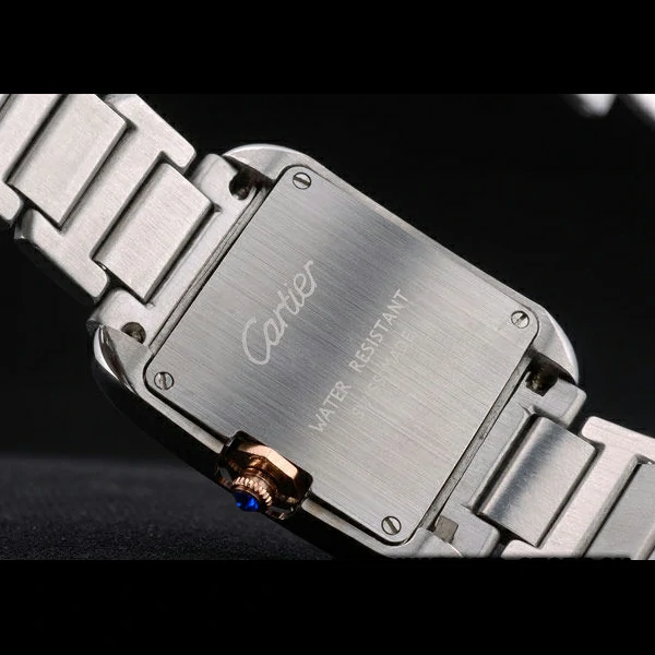 Cartier Tank Anglaise 30mm White Dial Stainless Steel Case Two Tone Bracelet new59151
