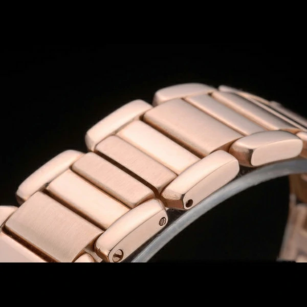Cartier Tank Anglaise 30mm White Dial Rose Gold Case And Bracelet new59153
