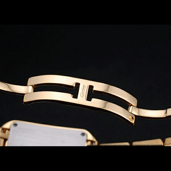 Cartier Tank Anglaise 30mm White Dial Gold Case And Bracelet new59159