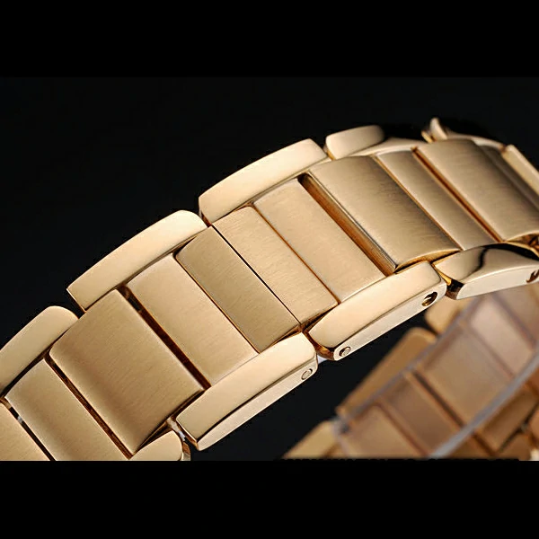 Cartier Tank Anglaise 30mm White Dial Gold Case And Bracelet new59159