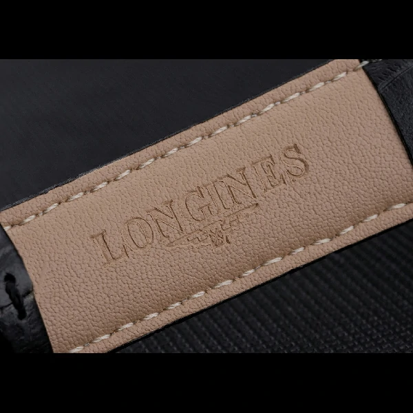 Longines Master Collection Black Leather Strap Black Dial new59189