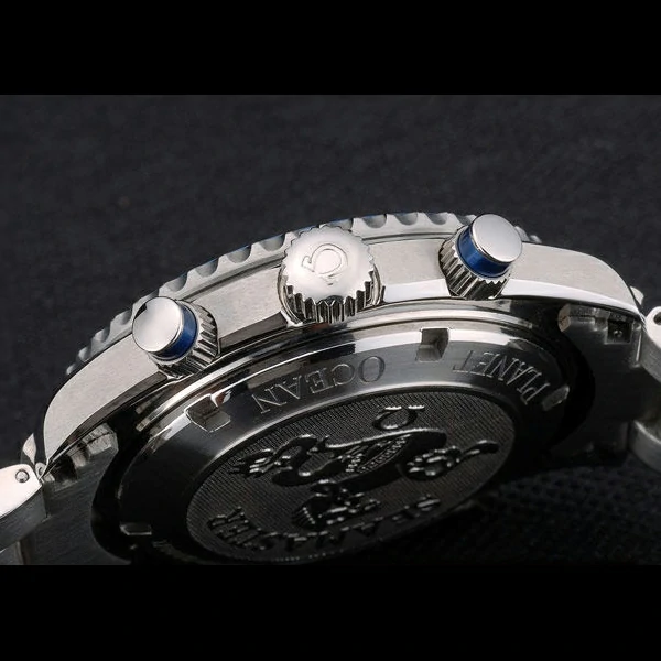 Omega Seamaster Planet Ocean Blue Tachymeter Blue Dial Stainless Steel Strap new59203