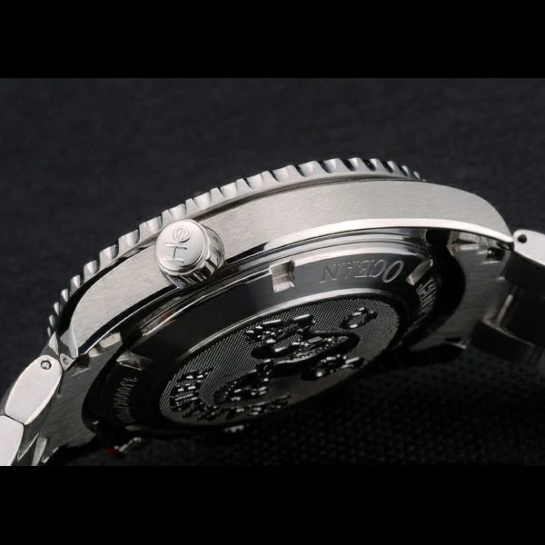 Omega Seamaster Planet Ocean Orange Tachymeter Black Dial Stainless Steel Strap new59205