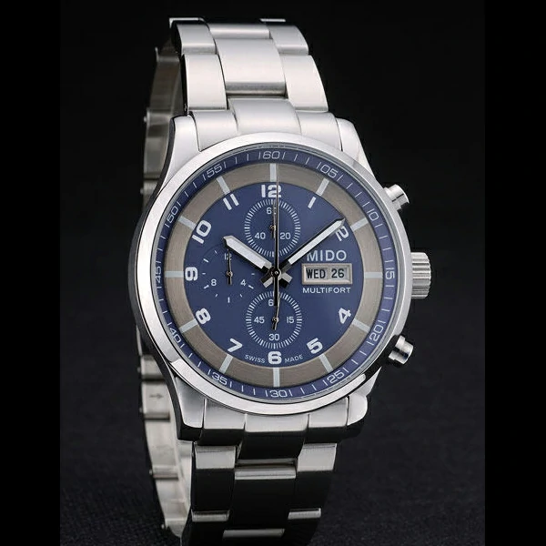 Mido Multifort Stainless Steel Bezel Navy Dial new59228