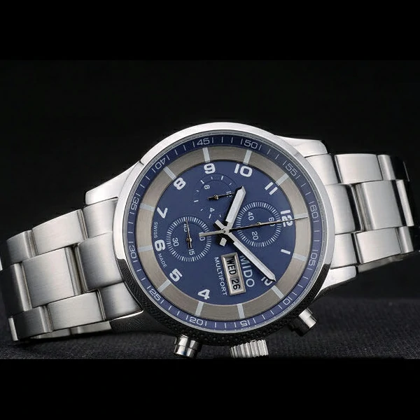 Mido Multifort Stainless Steel Bezel Navy Dial new59228