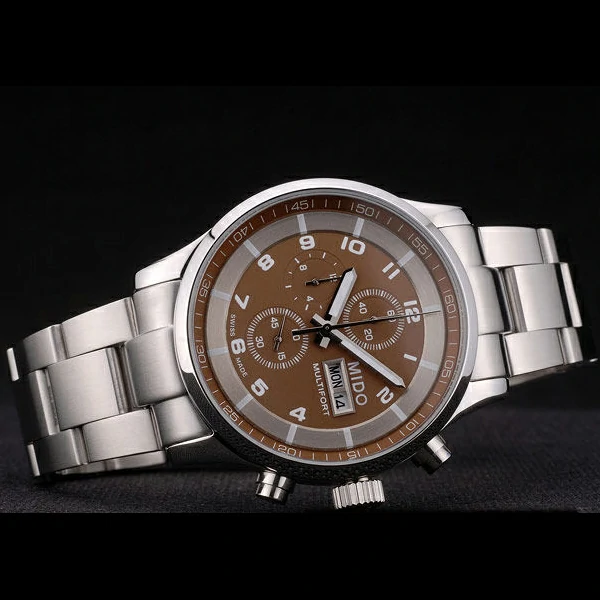 Mido Multifort Stainless Steel Bezel Brown Dial new59229