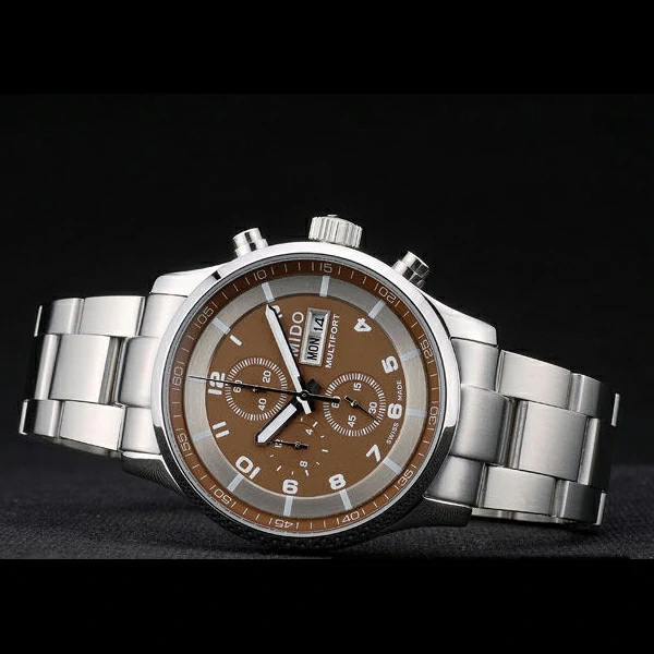 Mido Multifort Stainless Steel Bezel Brown Dial new59229
