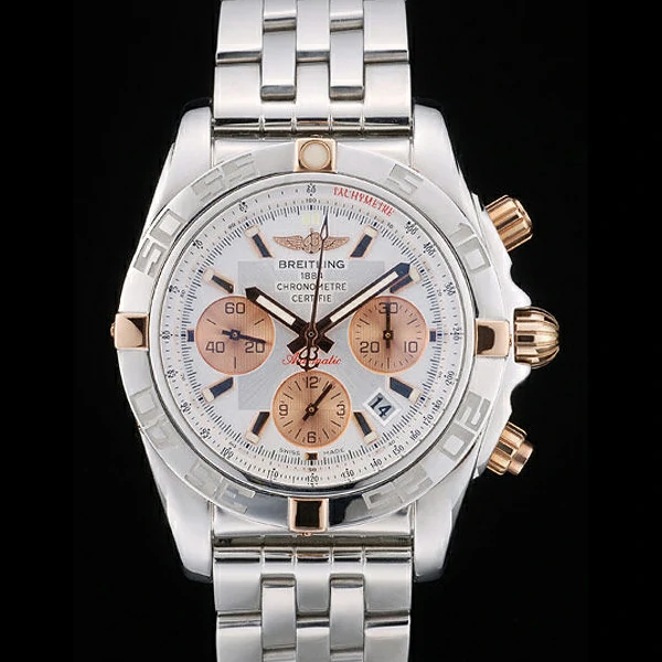 Breitling Certifie Stainless Steel Bezel White Dial new59234