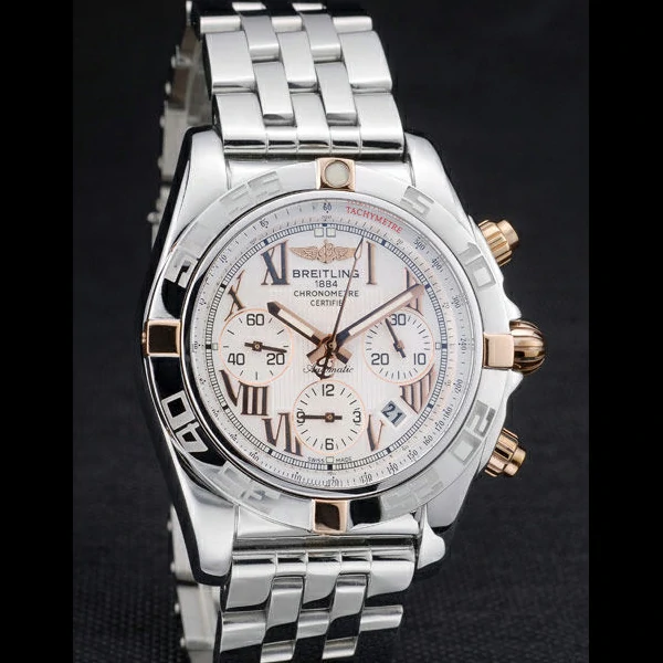 Breitling Certifie Stainless Steel Bezel White Dial new59235