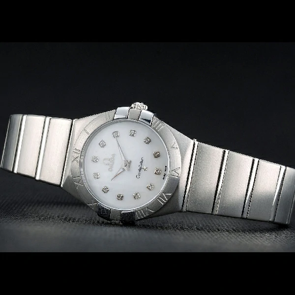 Lady Omega Constellation Stainless Steel Bracelet Silver Dial new59236