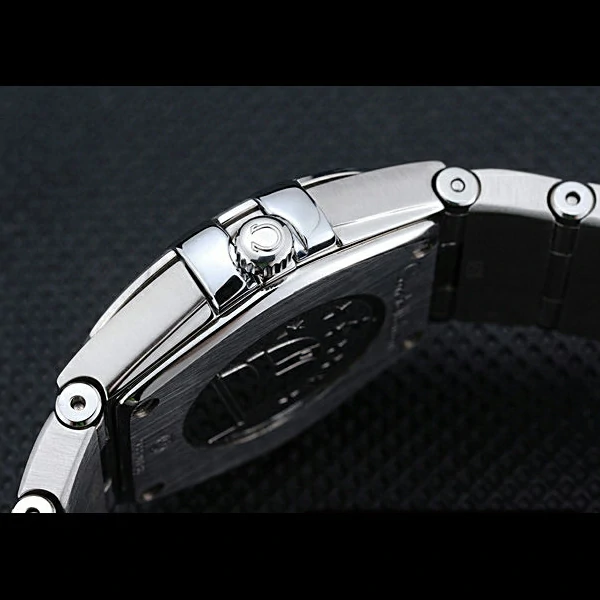 Lady Omega Constellation Stainless Steel Bracelet Silver Dial new59236