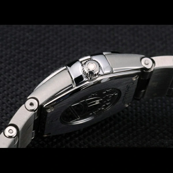 Lady Omega Constellation Crystal Encrusted Bezel Silver Radial Dial new59237