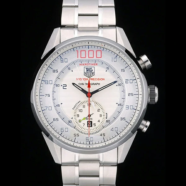 Tag Heuer MikroTimer Stainless Steel Strap White Dial new59257