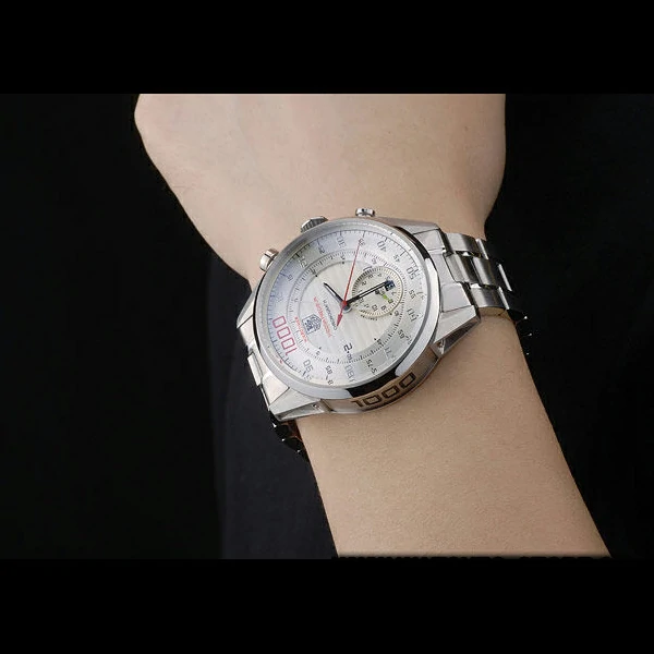 Tag Heuer MikroTimer Stainless Steel Strap White Dial new59257