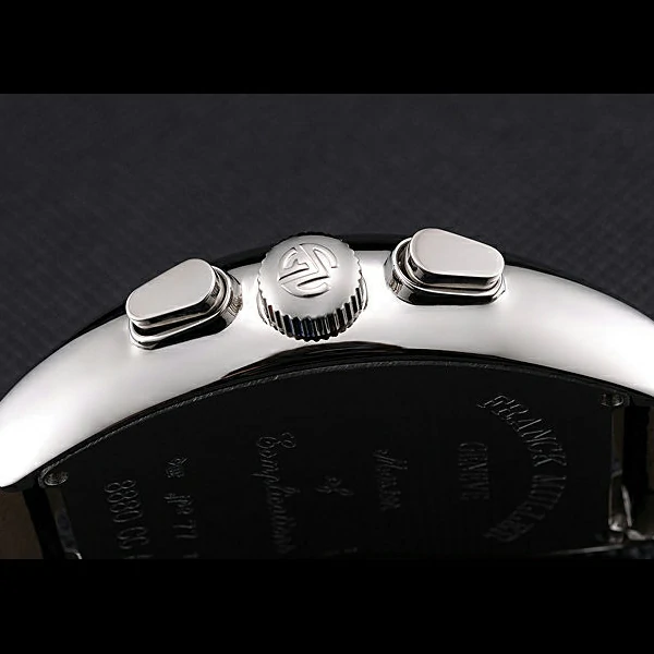Franck Muller Casablanca Black Croco Leather Strap Tourbillon new59259