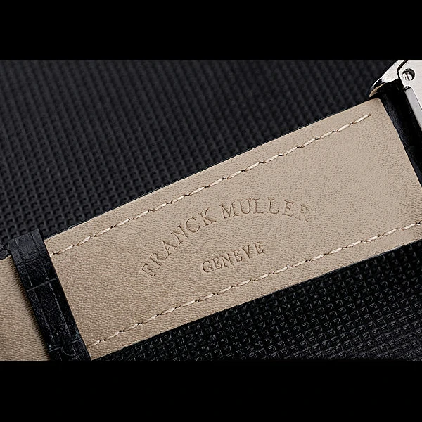 Franck Muller Casablanca Black Croco Leather Strap White Dial new59261